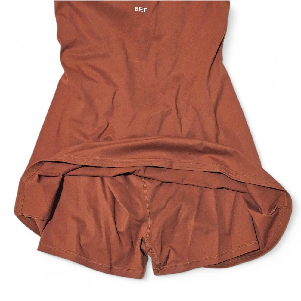 SET Active Sportbody Rust Brown Performance Skort Dress Size Small - Picture 4 of 13